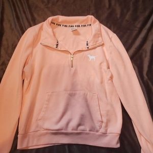 PINK quarter zip sweatshirt
